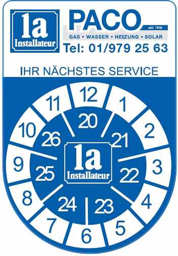 1a Installateur PACO - Abgasüberprüfungen